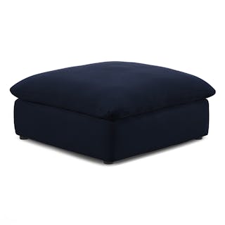 Leigh 41" Velvet Ottoman - Hale Ink