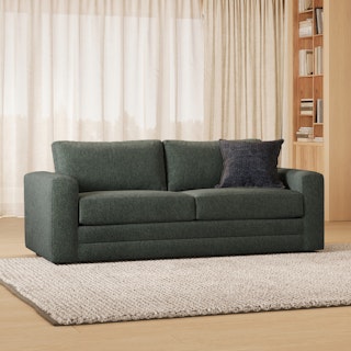 Riley Green Wool Bouclé Sofa