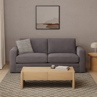 Riley 84" Velvet Sofa Bed - Hale Warm Gray