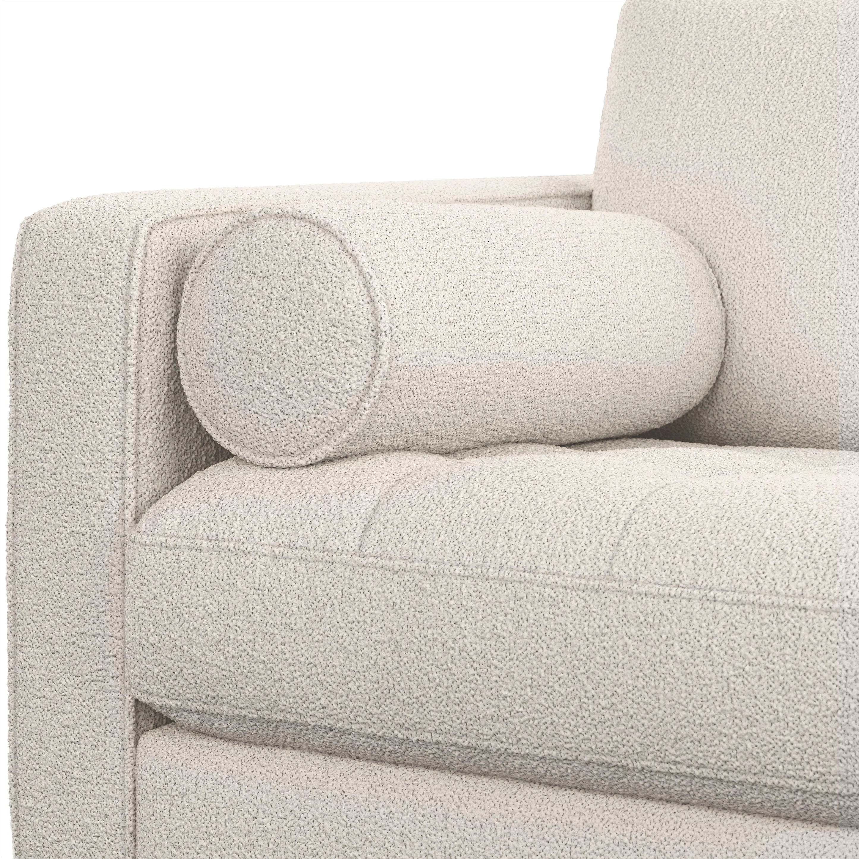 Sven 107" Ivory Wool Bouclé Corner Sectional Sofa