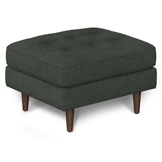Sven 30" Ottoman - Green Wool Bouclé