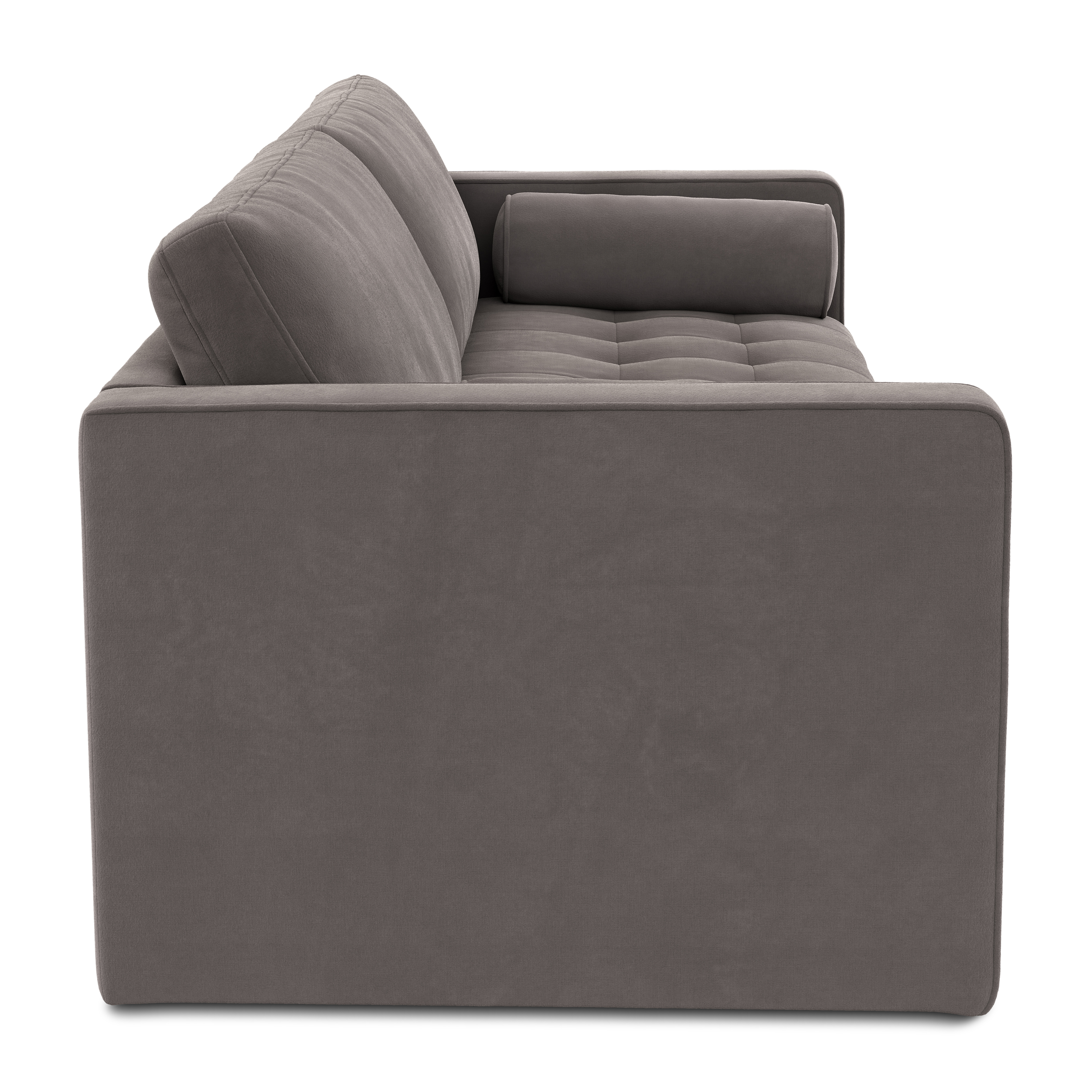Sven Hale Warm Gray Tufted Velvet Fold-out Sofa Bed | Article