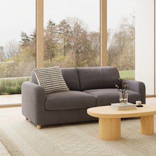 Vati 80" Velvet Sofa Bed - Hale Warm Gray