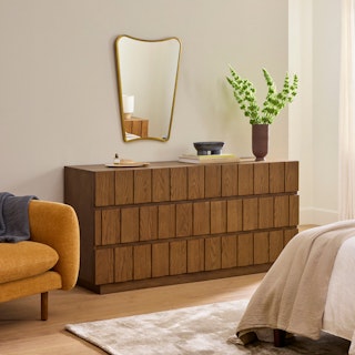 Marko 6-Drawer Double Dresser - Smoked Oak