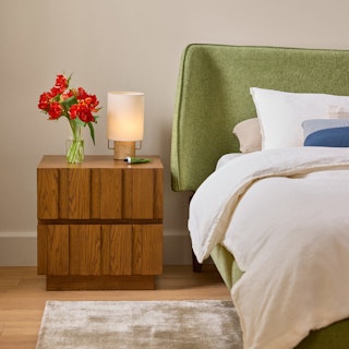 Marko 2-Drawer Nightstand - Smoked Oak