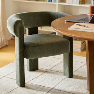 Everse Velvet Dining Chair - Melange Green