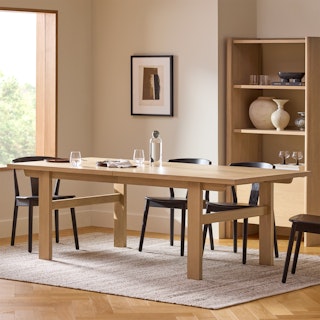 Gina 88.5" - 112" Extendable Dining Table - White Oak