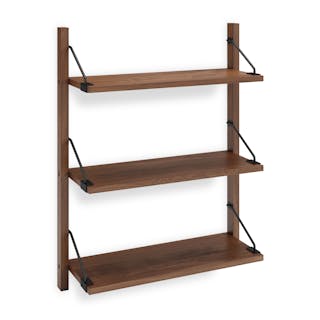 Stark 25" 3-Tier Shelving Unit - Walnut