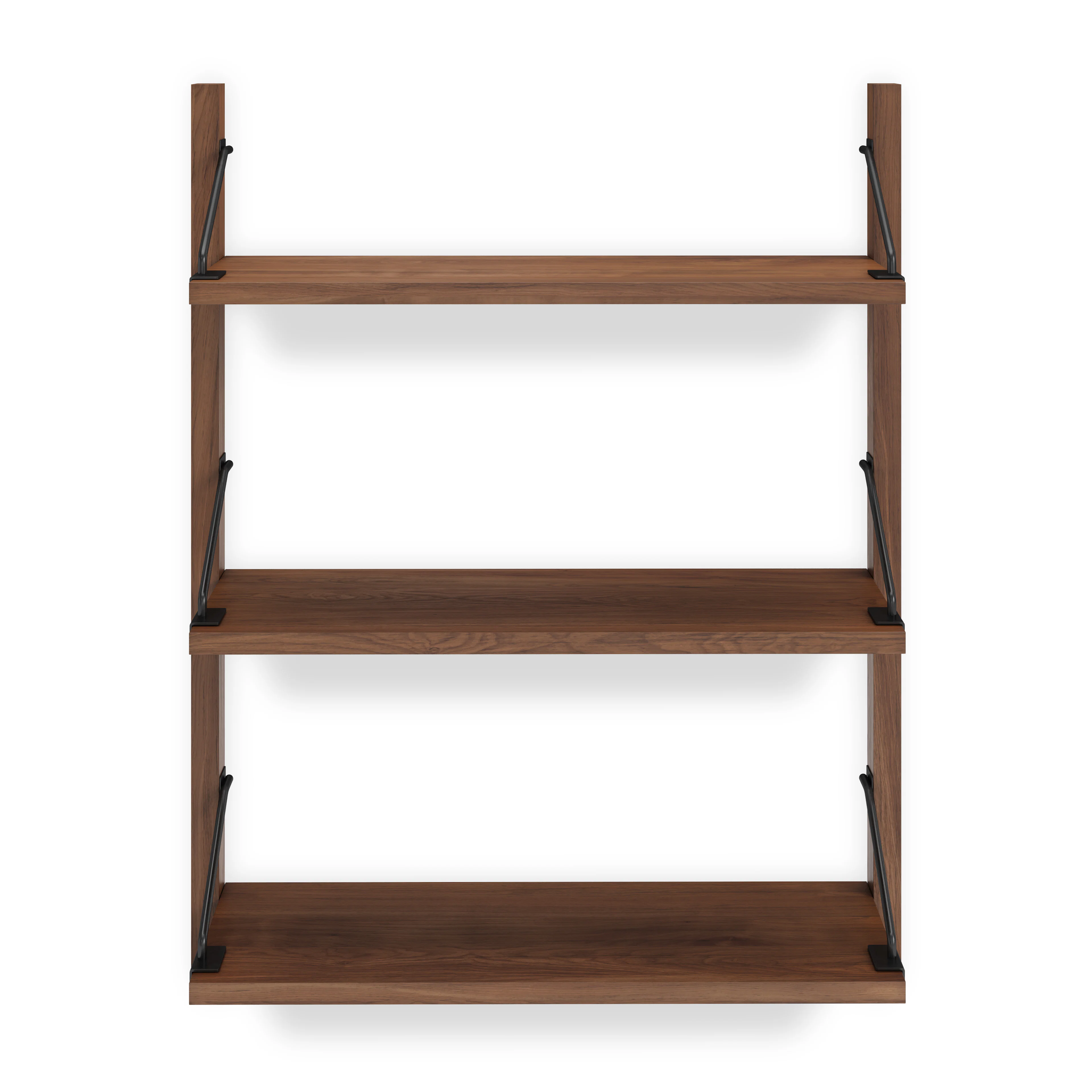 Stark 25" 3-Tier Shelving Unit - Walnut