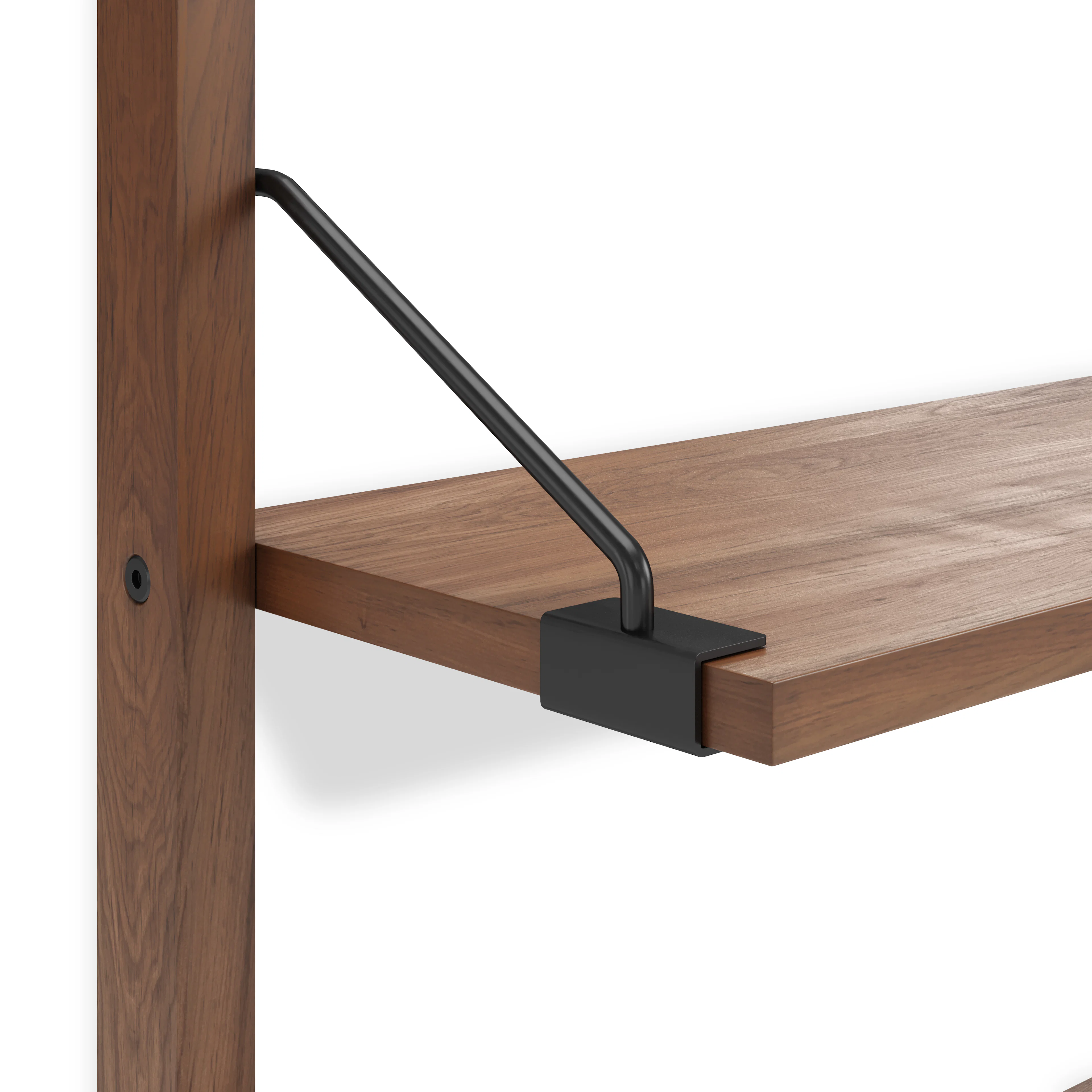 Stark 25" 3-Tier Shelving Unit - Walnut
