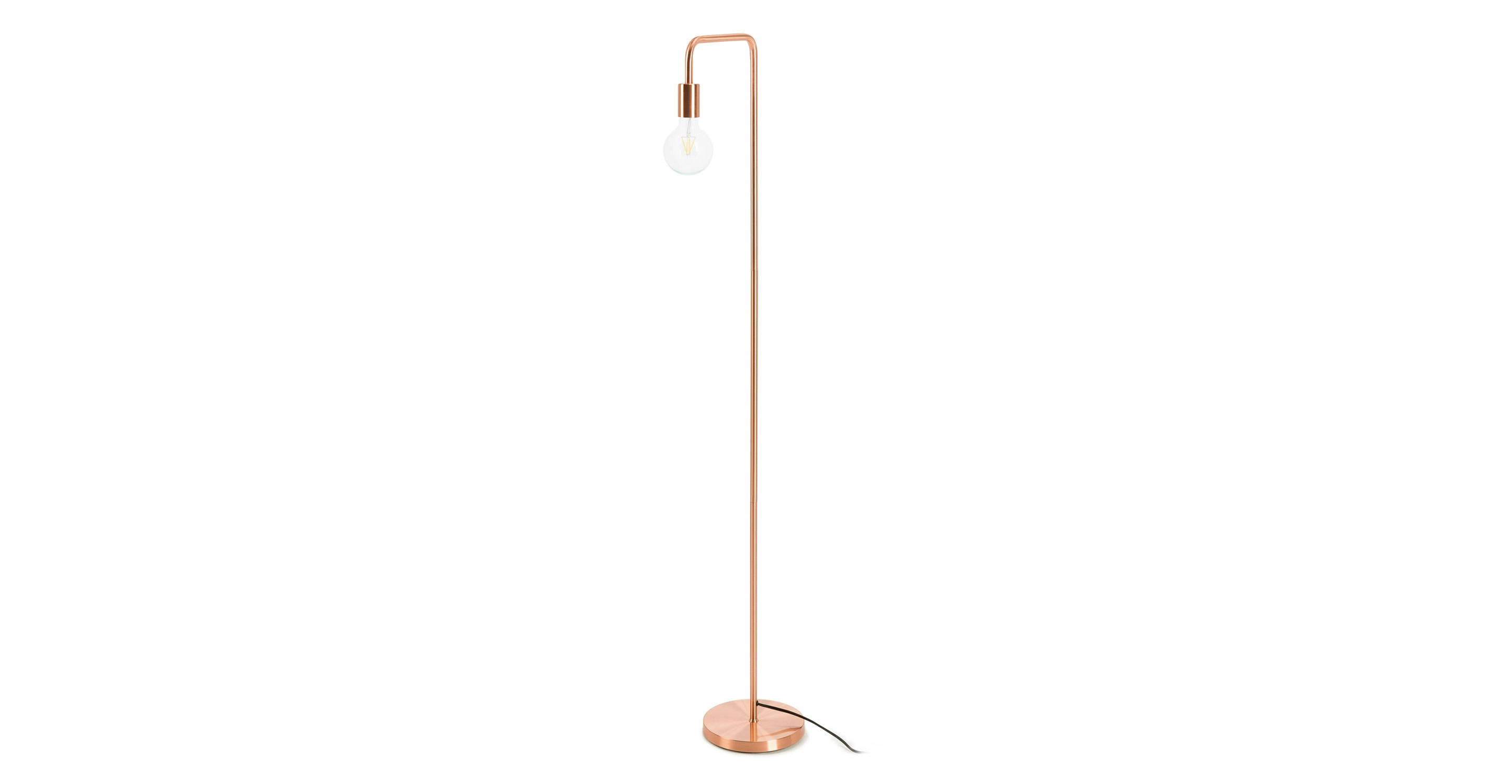 Beacon Copper Floor Lamp Lighting Article Modern, MidCentury and