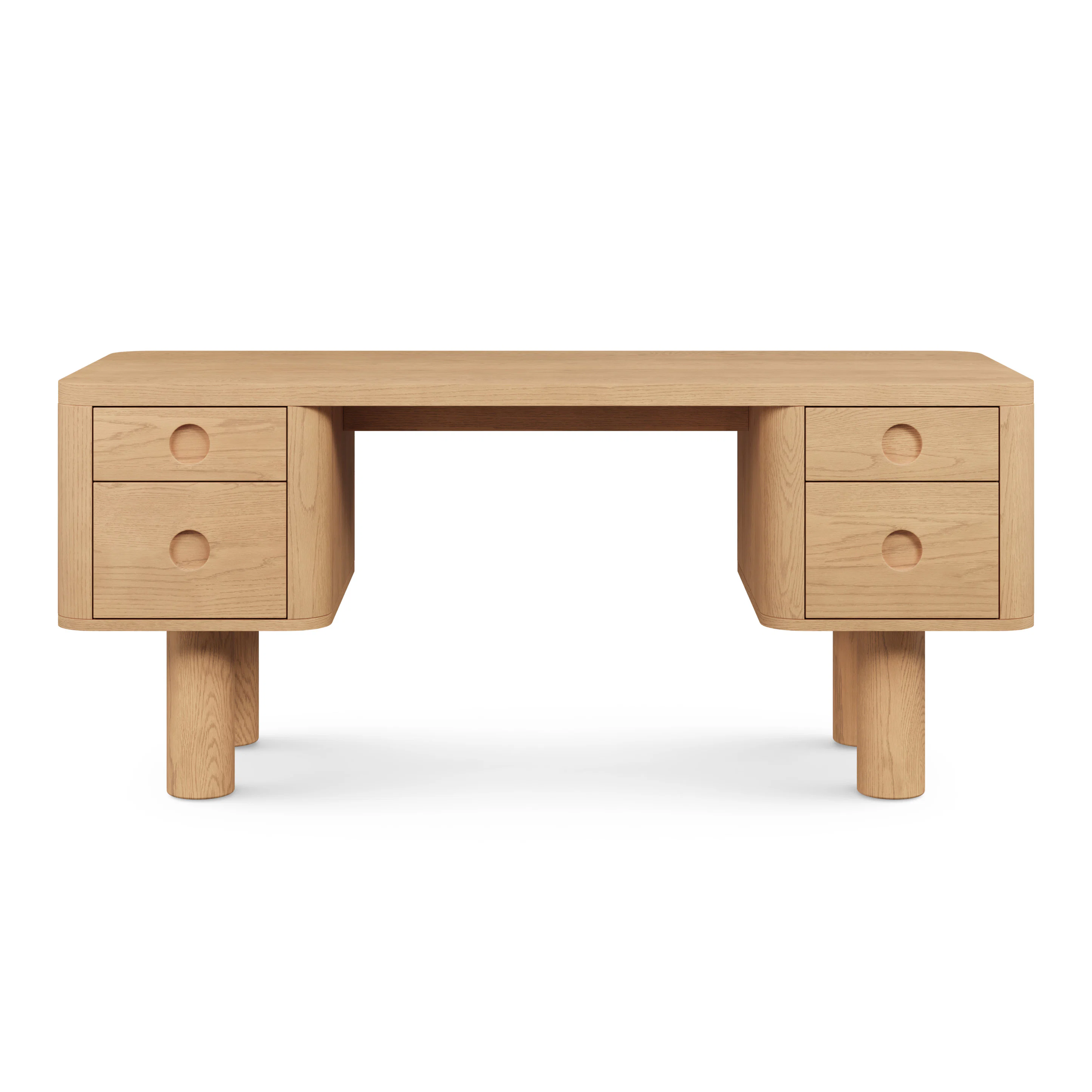 Adel 66.5" Desk - White Oak