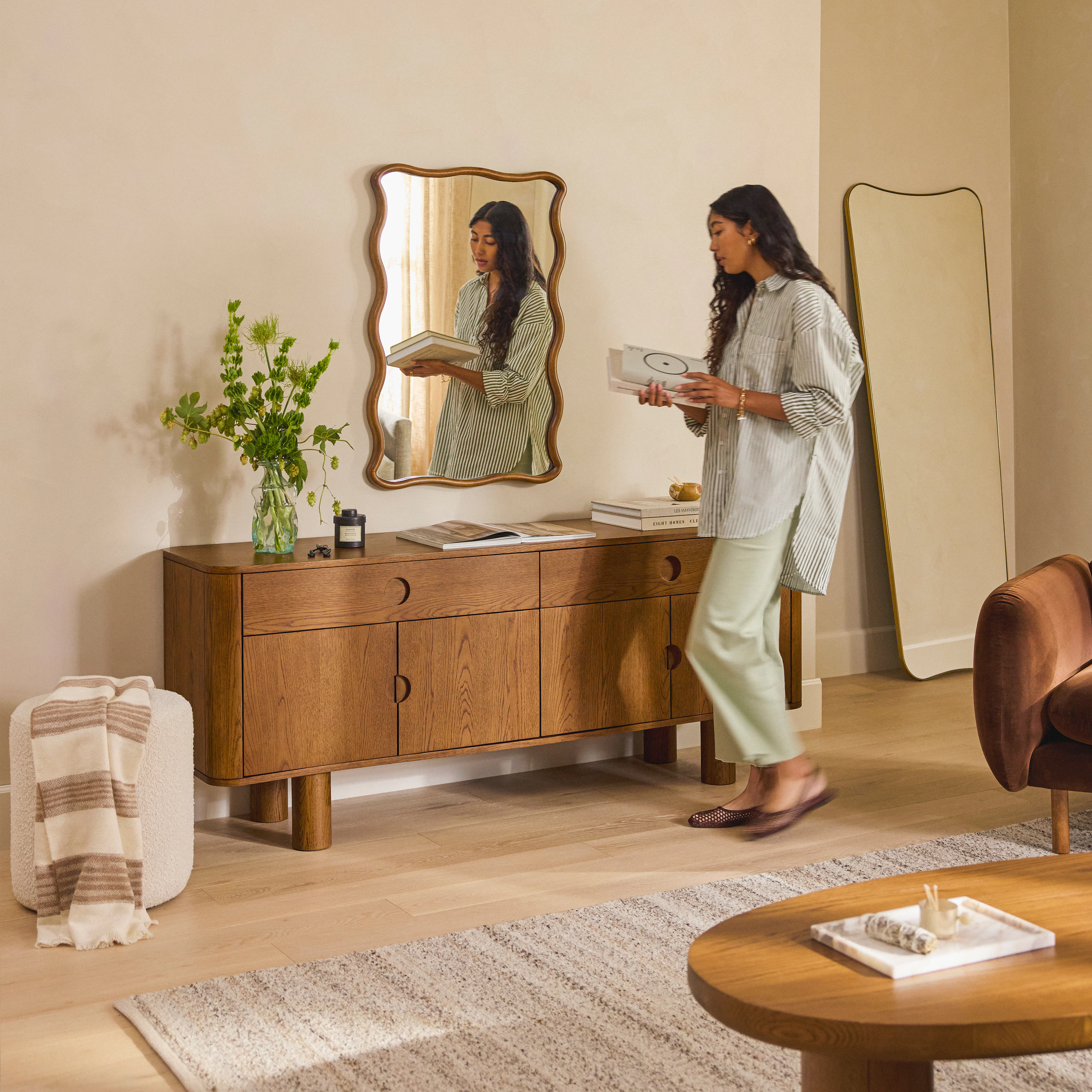 Alma Wall Mirror - Smoky