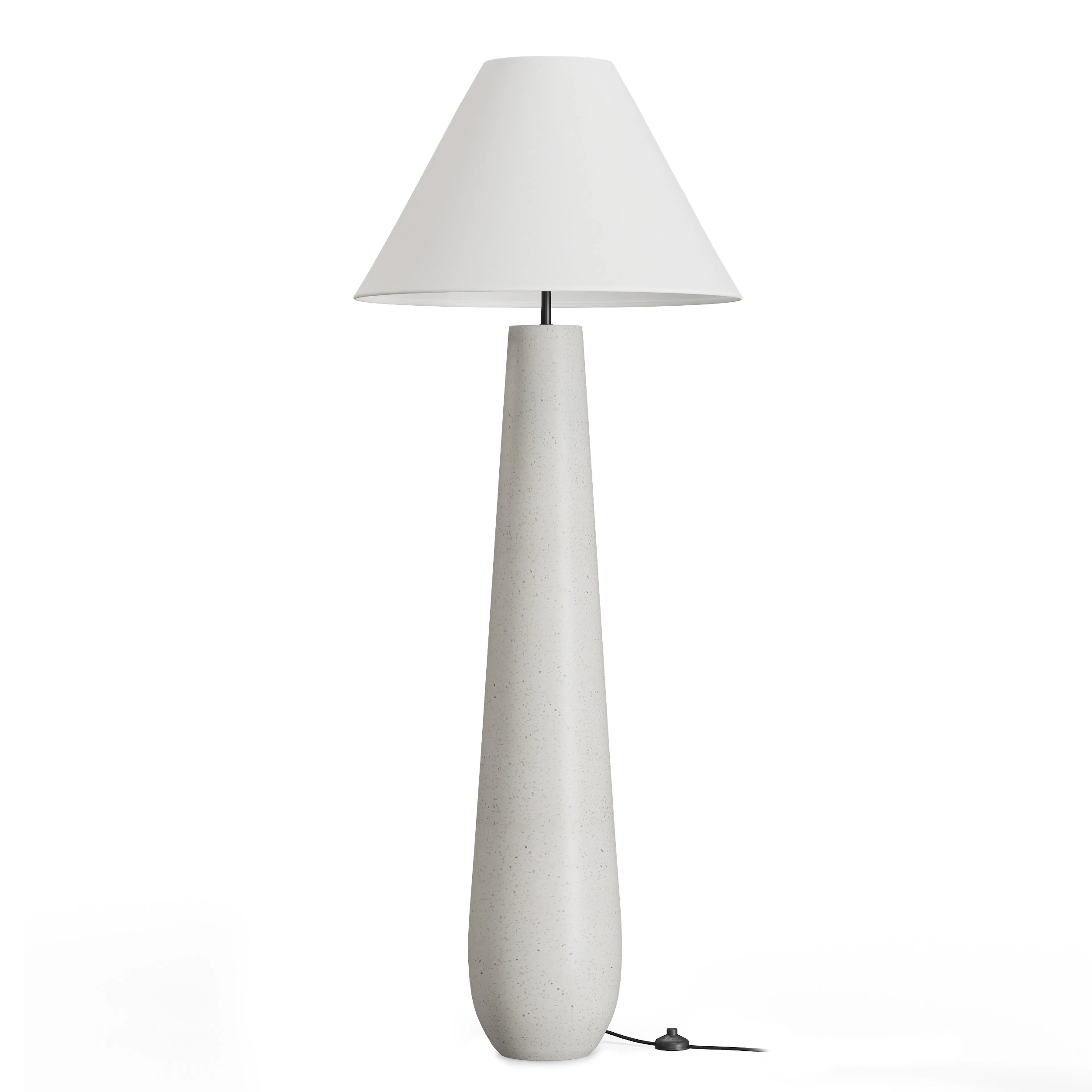 Pilar Floor Lamp - White Terrazzo