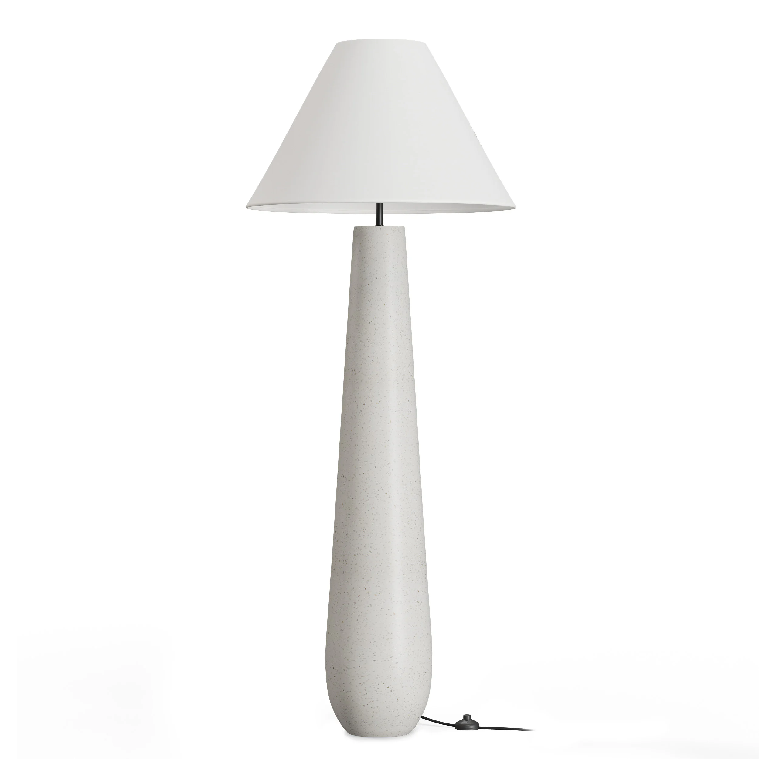 Pilar Floor Lamp - White Terrazzo