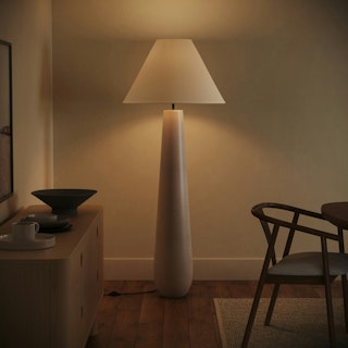Pilar Floor Lamp - White Terrazzo