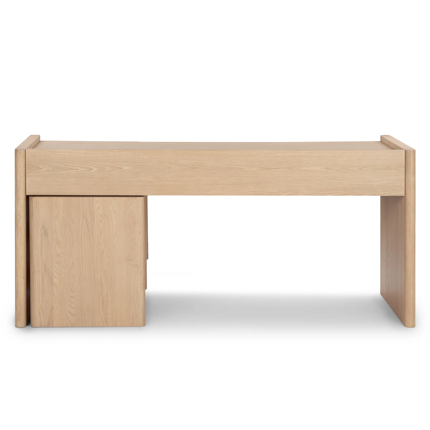 Torme L-Shape Desk Set - White Oak