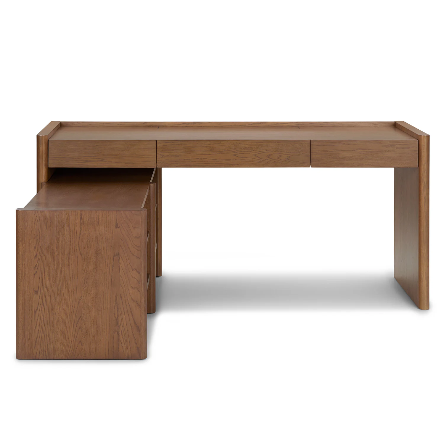 Torme L-Shape Desk Set in Smoked Oak | Stylish & Functional