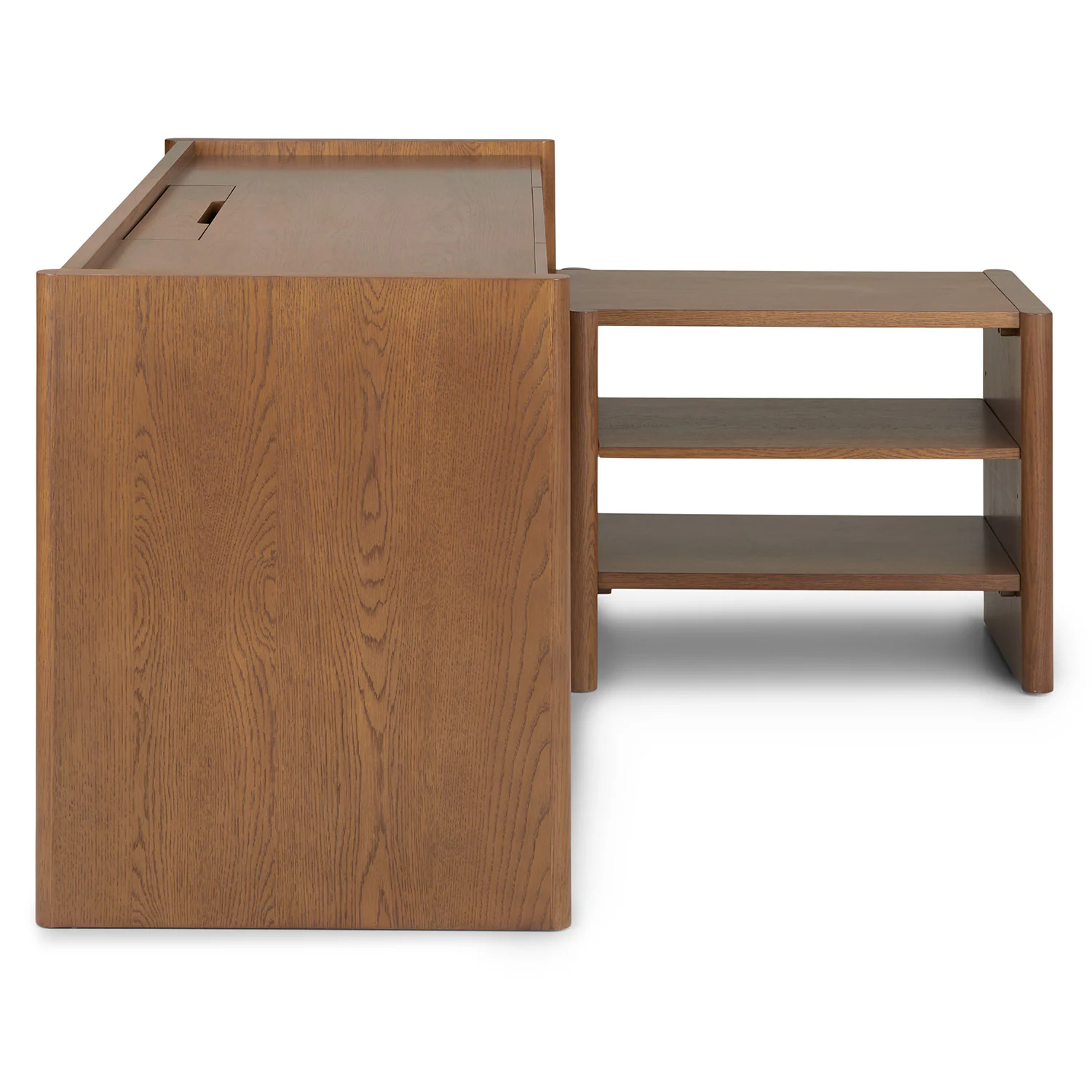 Torme L-Shape Desk Set in Smoked Oak | Stylish & Functional
