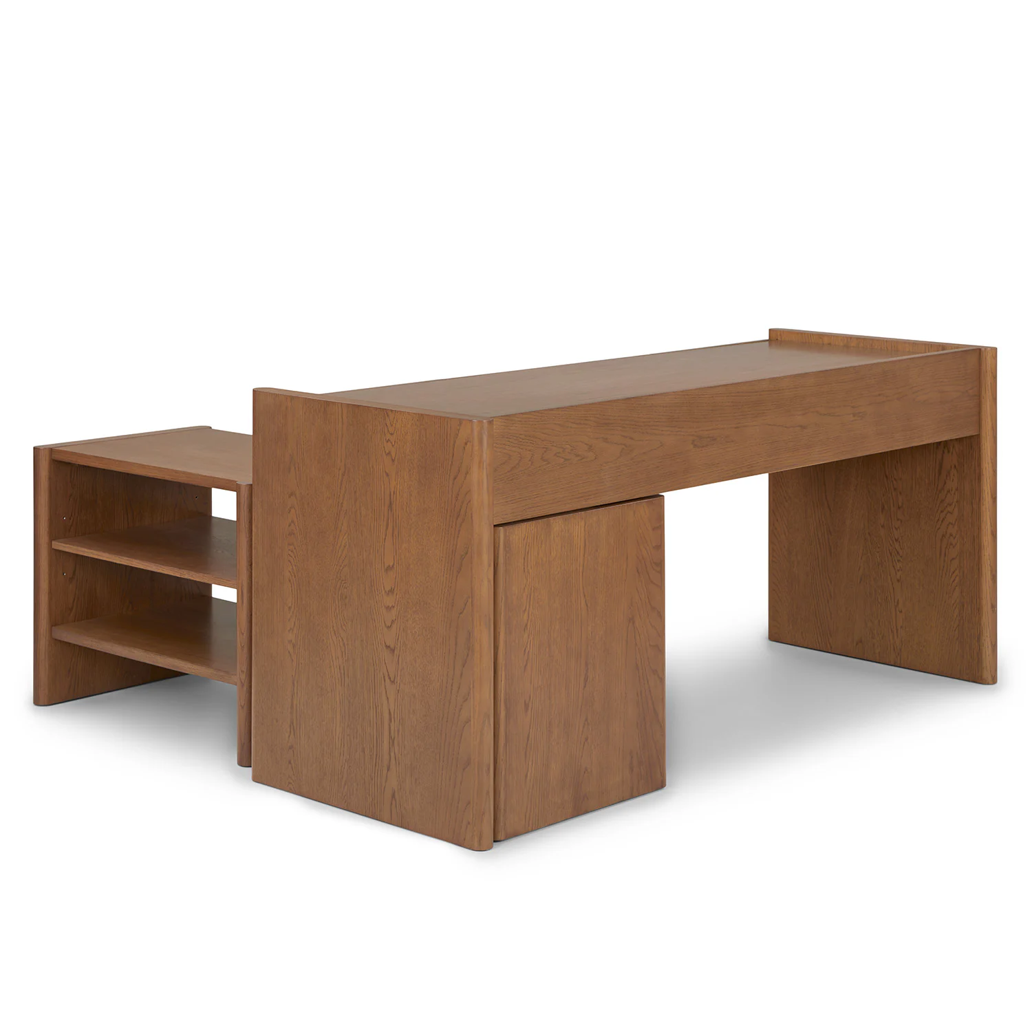 Torme L-Shape Desk Set in Smoked Oak | Stylish & Functional