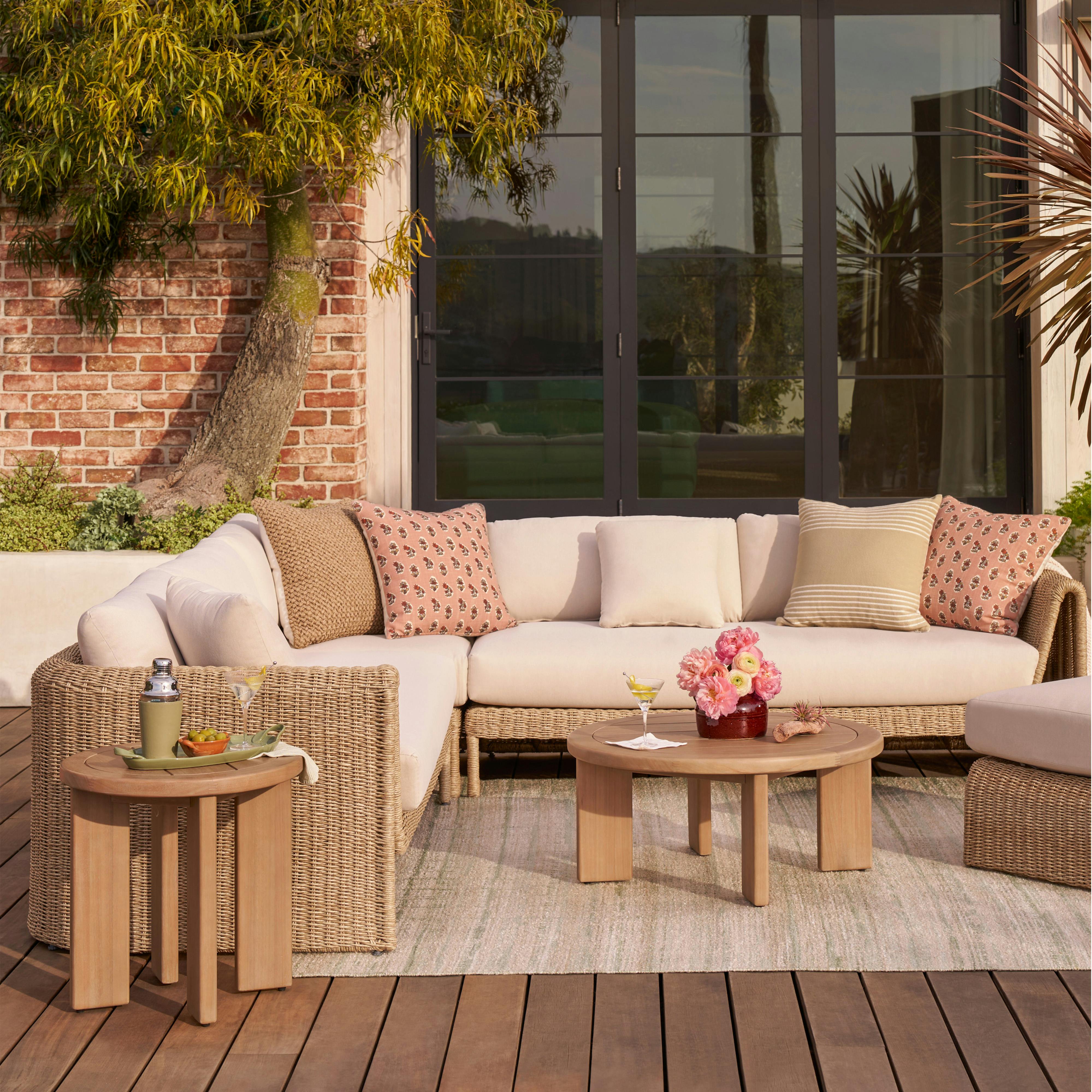 Daphne Solid Wood Outdoor Side Table | Article