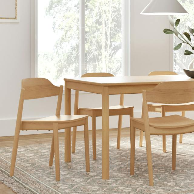 Sylvo White Oak Stackable Dining Chair | Article