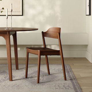 Sylvo Stackable Dining Chair - Walnut