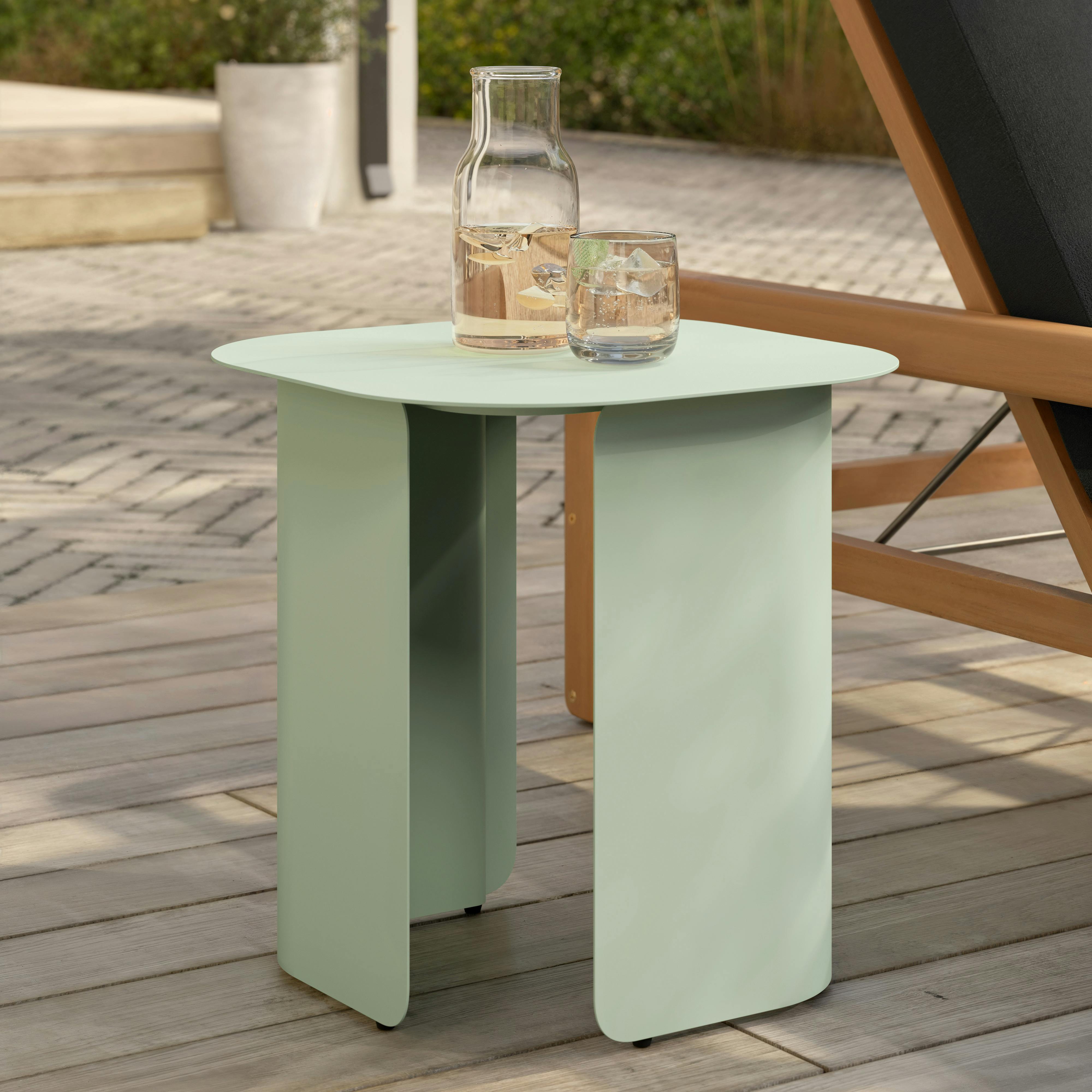 Skane Black & Powder Coated Steel Outdoor Side Table | Article