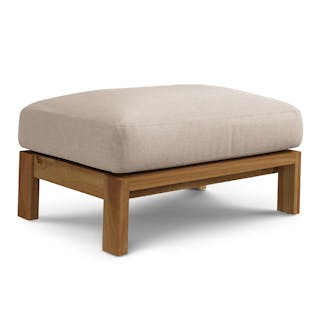 Cove 34.25" Outdoor Ottoman - Basket Beige