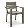 Lyle Outdoor Stackable Dining Armchair - Weathered Acacia