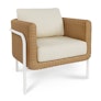 Aby 33" Outdoor Lounge Chair - Dravite Ivory