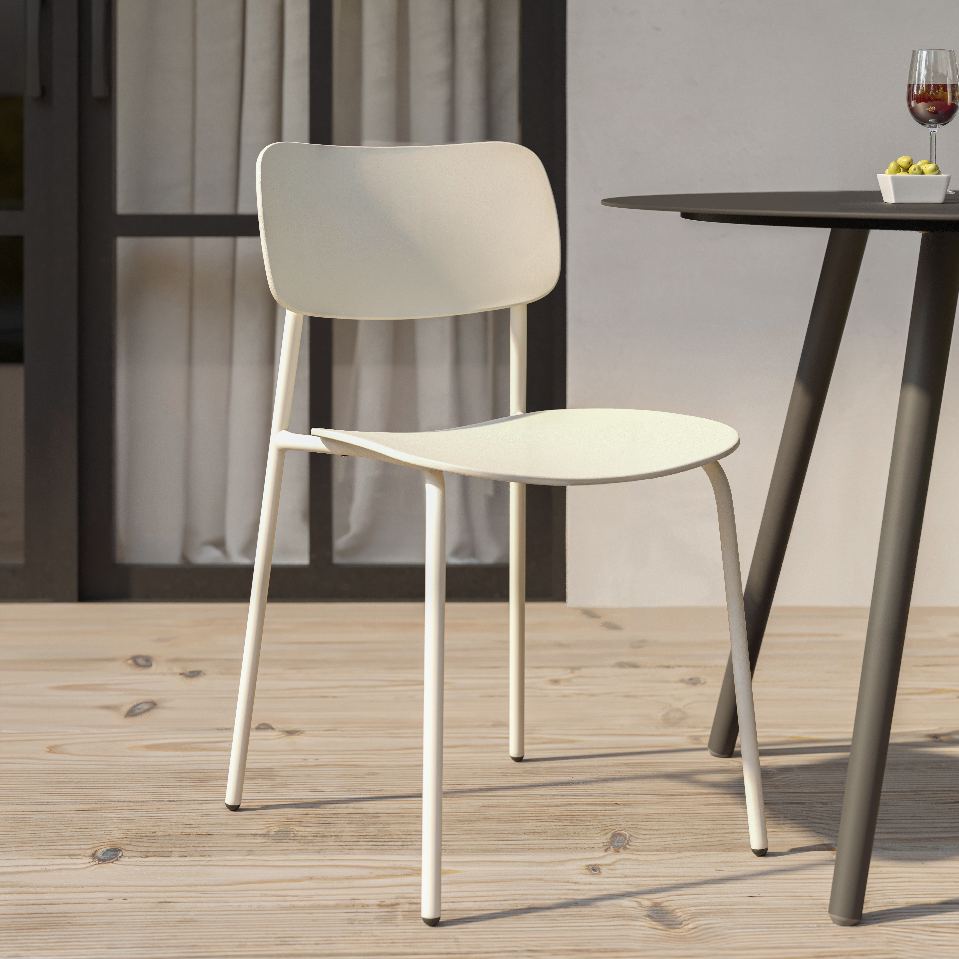 Steel Framed Ember Black Woven Rope Dining Chair | Zina Steel Framed Ember Black Woven Rope Dining Chair | Zina
