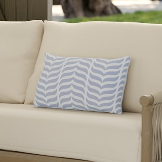 Baleen Small Indoor/Outdoor Pillow - Ice Blue