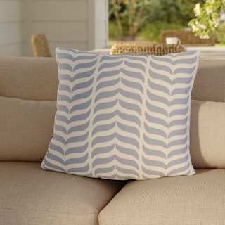 Baleen Indoor/Outdoor Pillow - Ice Blue