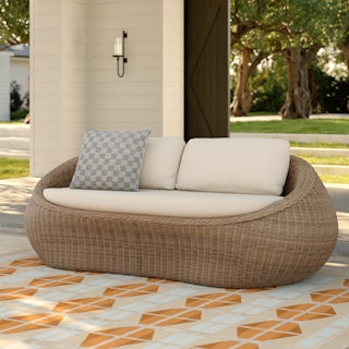 Avila 85.5" Outdoor Sofa - Dravite Ivory