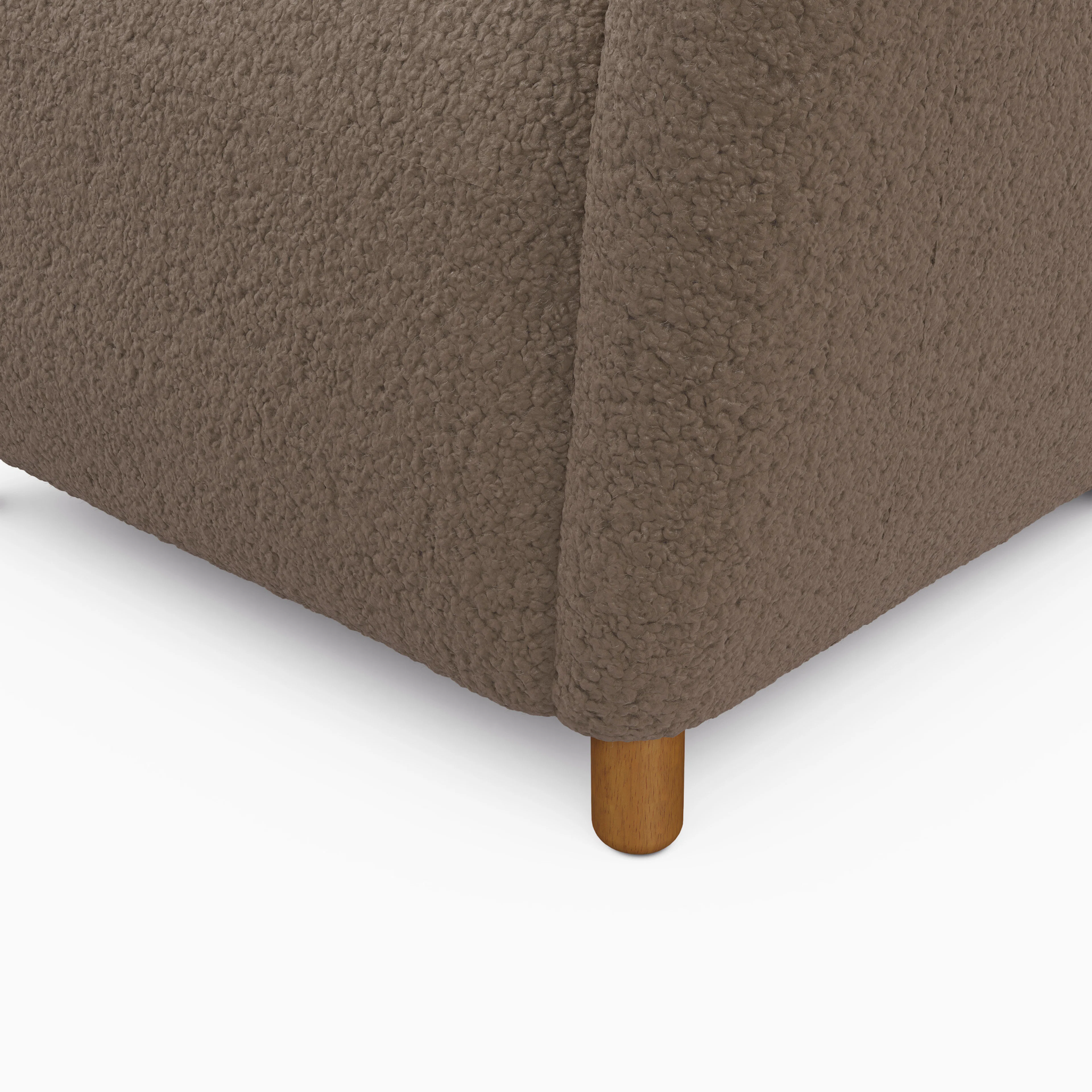 Archie 31.5" Shearling Taupe Lounge Chair - Stylish Comfort