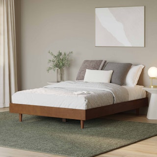 Basi Full Bed Frame - Smoked Oak