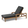 Laholm 78" Outdoor Chaise Lounge - Dravite Black