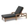 Laholm 78" Outdoor Chaise Lounge - Dravite Black