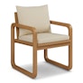 Laholm Outdoor Dining Chair - Dravite Ivory