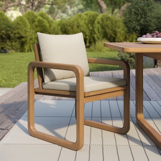 Laholm Outdoor Dining Chair - Dravite Ivory