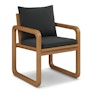 Laholm Outdoor Dining Chair - Dravite Black