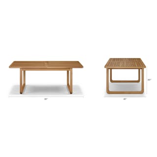 The Laholm Dining Table x Dining Chair Bundle - Primary View 1 of 6 (Click To Zoom).