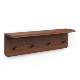 Williams 24" Ledge Shelf - Black and Walnut