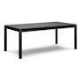 Fisk 75.5" - 96" Outdoor Extendable Dining Table - Black