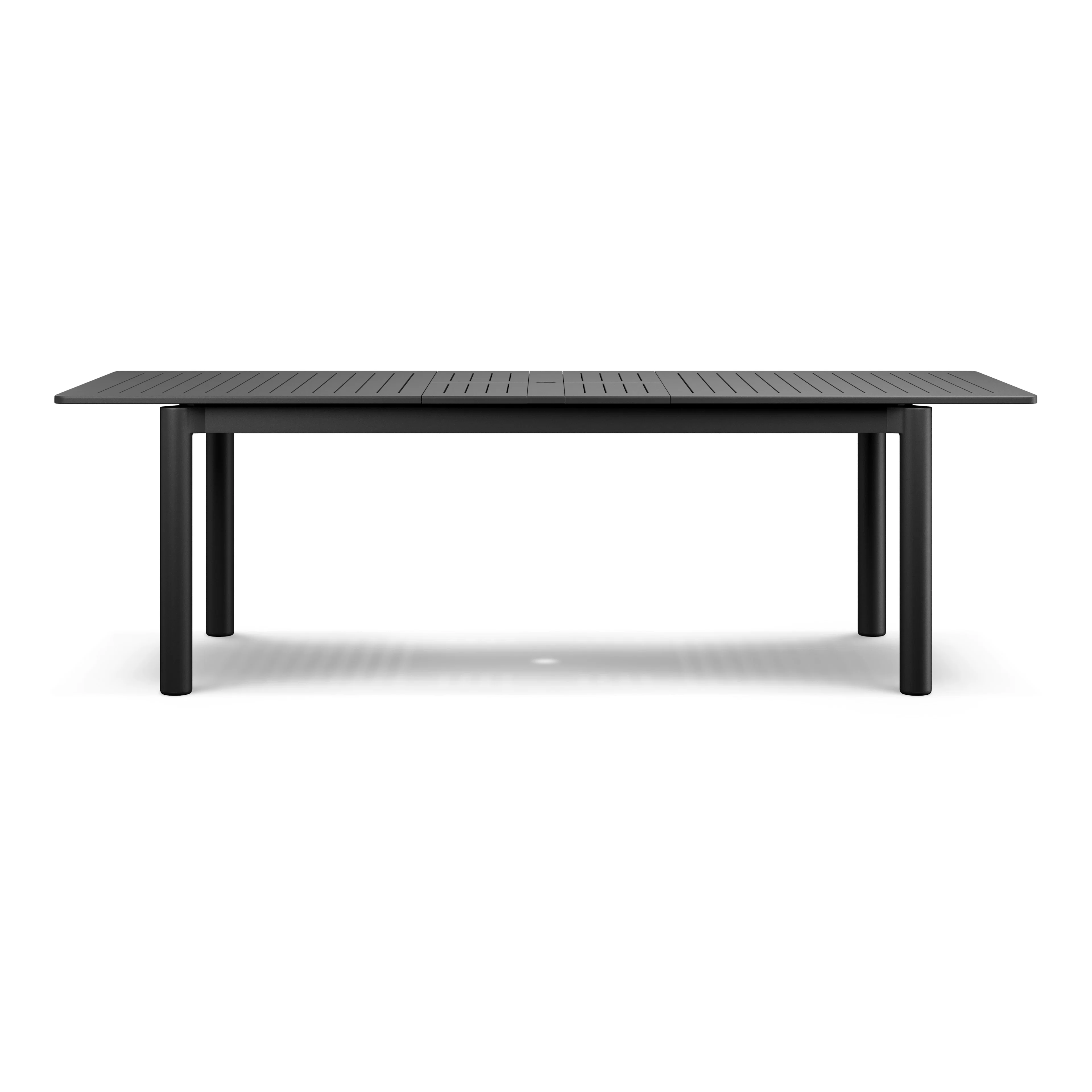 Fisk 75.5" - 96" Outdoor Extendable Dining Table - Black