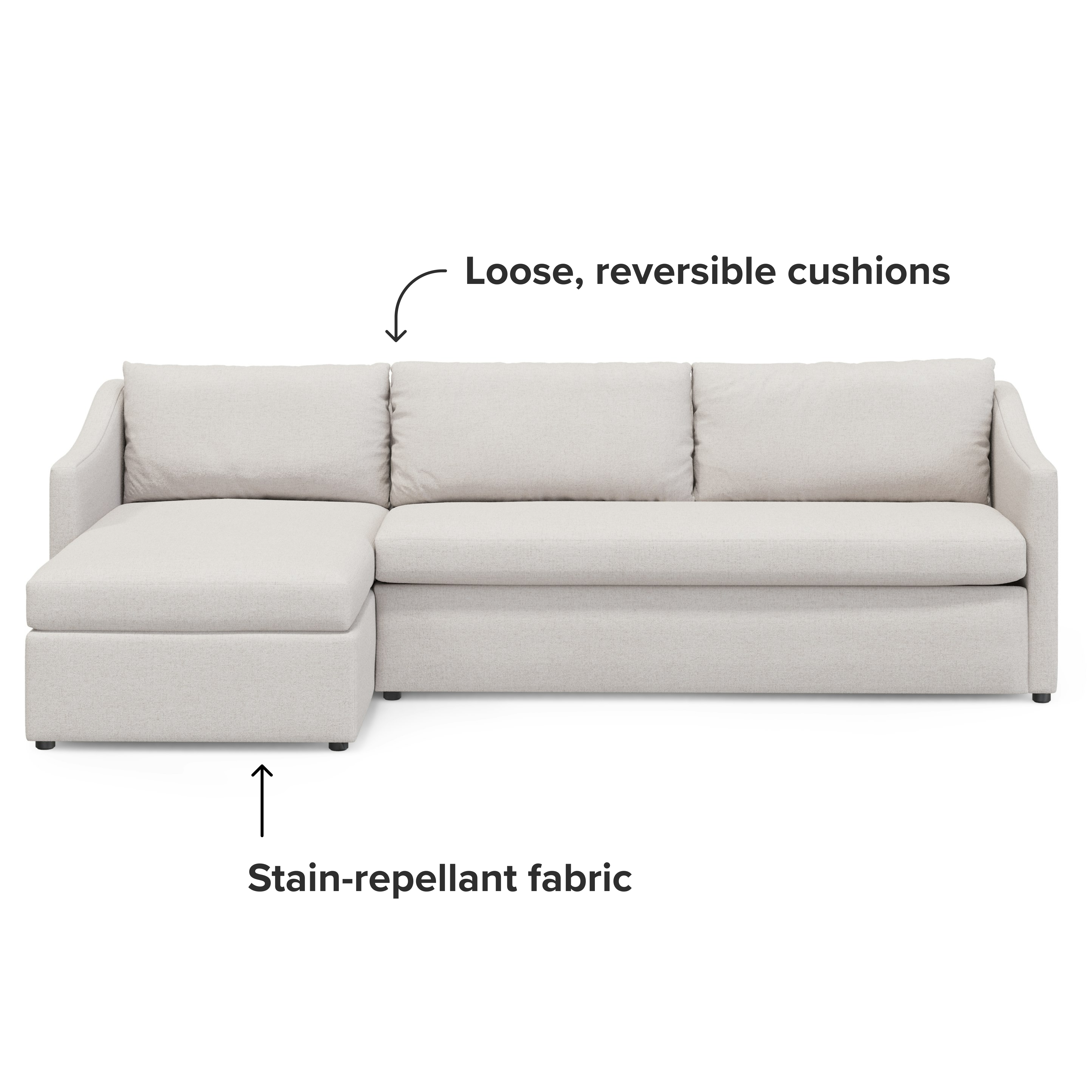 Landry 109” Left Sleeper Sectional