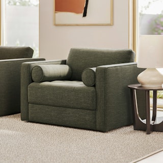 Sven 45.5" Sleeper Chair - Fir Green