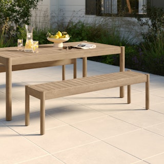 Rosa 65" Outdoor Bench - Eucalyptus
