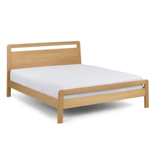 Dalsa Queen Bed - Natural Oak